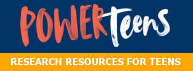 Power teens library logo