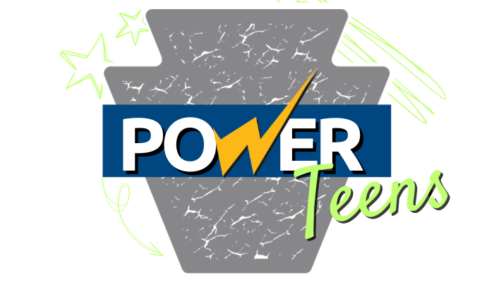 Power teens library logo